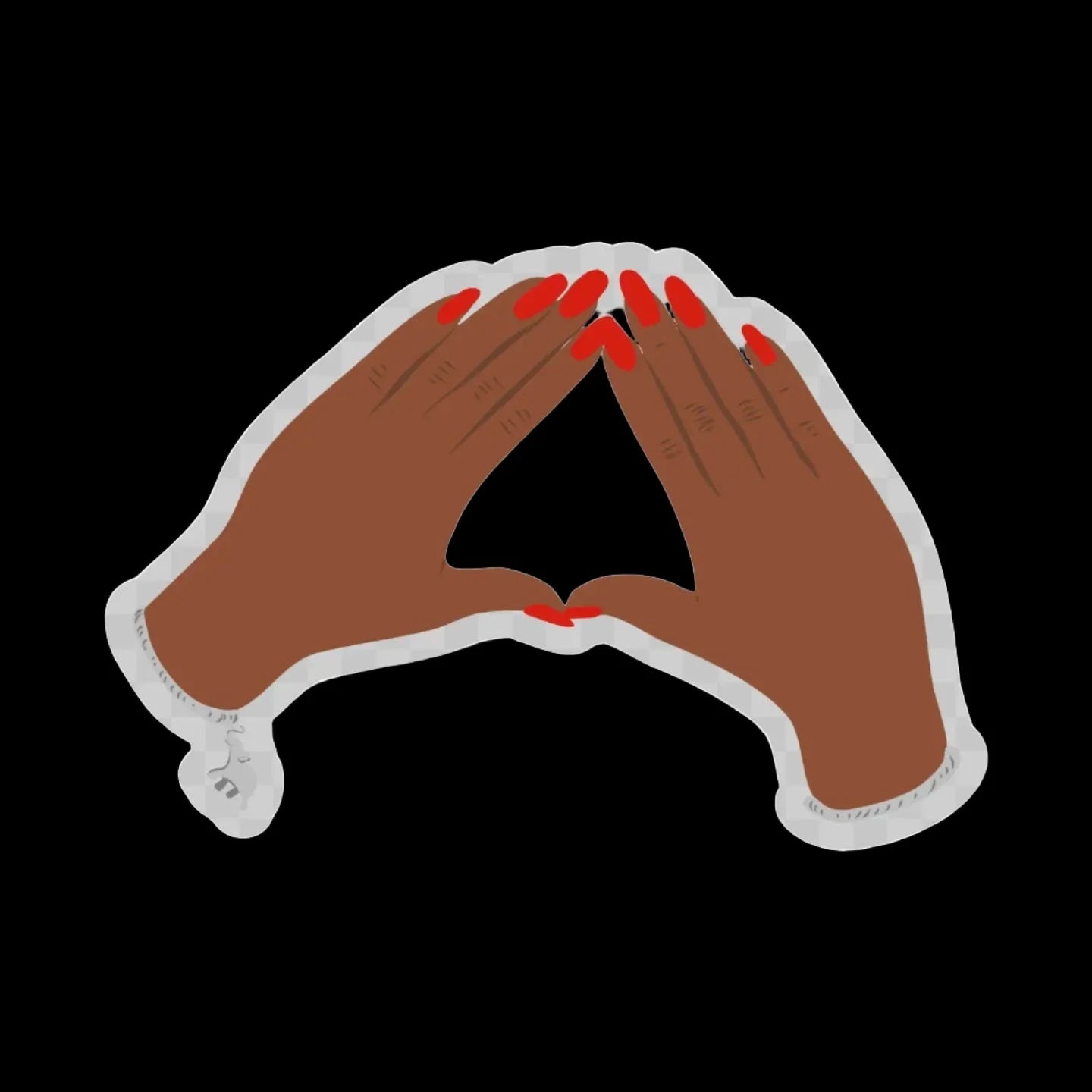 Crimson Elephant -Clear Sticker | Dst | Delta Sigma Theta – BLACKLIT