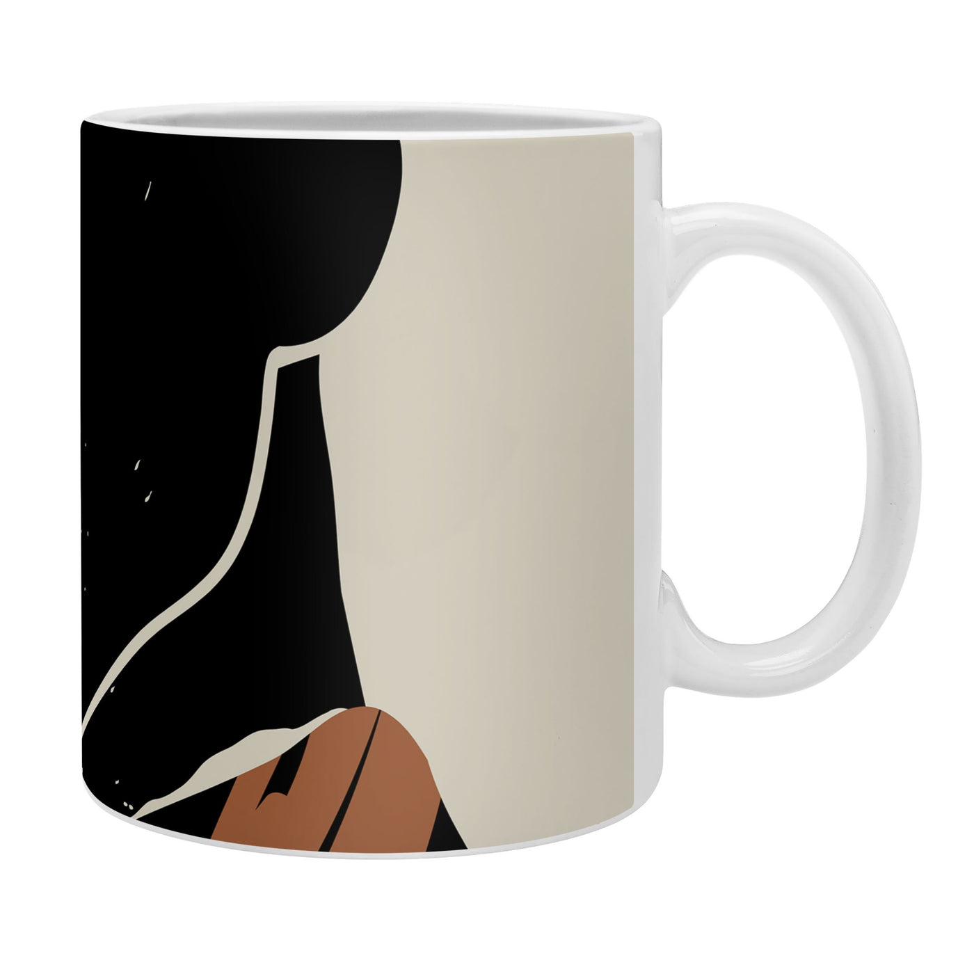 Black Hair No 2 Coffee Mug